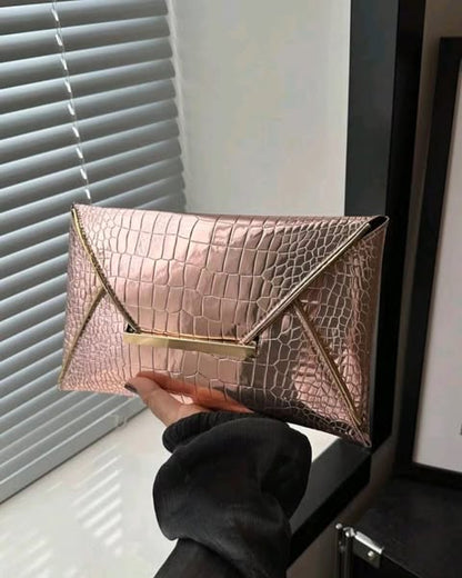 Pochette enveloppe Or rose